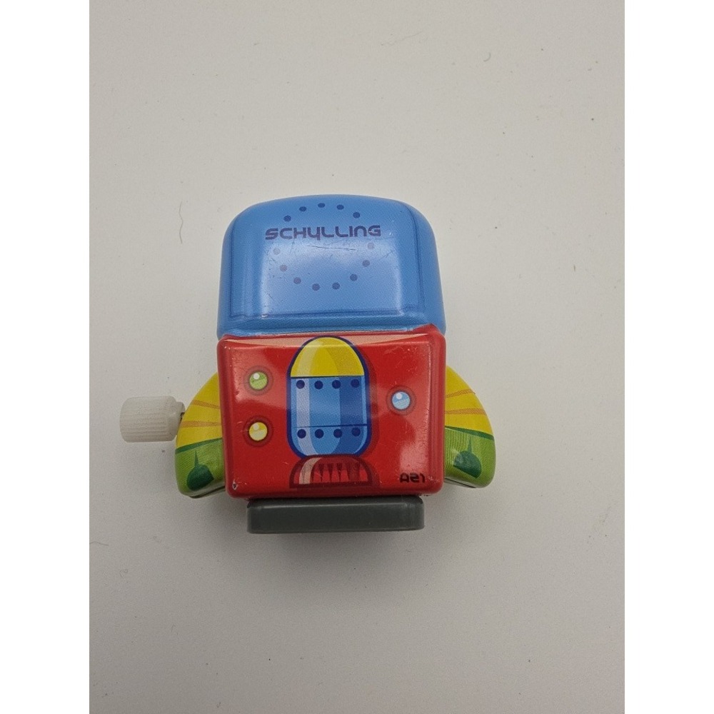 Schylling Wind Up Robot Toy 2015 Rocket Ship Tin Style Multicolor Collectible
